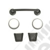 Windshield Tie Down Kit, Black 13-18 Jeep Wrangler