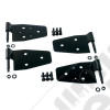 Door Hinge Kit, Black; 87-06 Jeep Wrangler TJ