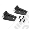 Door Hinge Kit, Black, Left; 07-18 Jeep Wrangler JK