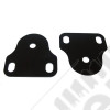 Windshield Bracket Kit, Black; 76-95 Jeep CJ/Wrangler YJ