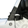 Windshield Hinge Kit, Black; 97-06 Jeep Wrangler TJ