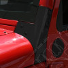 Windshield Hinge Kit, Black; 07-18 Jeep Wrangler JK