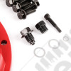 Differential Cover, Aluminum, Red, for Dana 35
