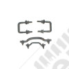 Windshield Tie Down Kit, Black; 55-95 Jeep CJ/Wrangler YJ