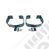 Bumperette Kit, Rear, Black; 76-95 Jeep CJ/Wrangler YJ