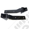Tailgate Hinge Kit, Black; 87-95 Jeep Wrangler YJ