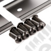 Tailgate Hinge Kit, Black 97-06 Jeep Wrangler TJ