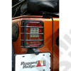 Euro Guard Kit, Tail Light, Textured Black 07-18 Jeep Wrangler JK