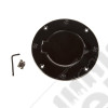 Gas Cap Door, Non-Locking, Black; 97-06 Jeep Wrangler TJ