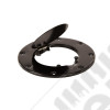 Gas Cap Door, Non-Locking, Black 97-06 Jeep Wrangler TJ