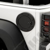 Gas Cap Door, Locking, Black; 07-18 Jeep Wrangler JK