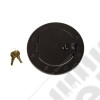 Gas Cap Door, Locking, Textured Black; 07-18 Jeep Wrangler JK/JKU