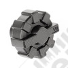 Elite Fuel Cap, Black, Aluminum; 01-18 Jeep Wrangler TJ/LJ/JK