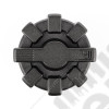 Elite Fuel Cap, Black, Aluminum 01-18 Jeep Wrangler TJ/LJ/JK