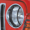 Euro Guard Kit, Headlight, Black; 97-06 Jeep Wrangler TJ/LJ