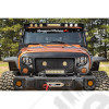 Elite Euro Guard Kit, Headlight, Textured Black 07-18 Wrangler JK/JKU