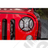 Elite Euro Guard Kit, Headlight, Textured Black 07-18 Wrangler JK/JKU
