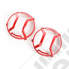 Elite Euro Guard Kit, Headlight, Red; 07-18 Jeep Wrangler JK/JKU