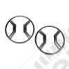 Kit 2 grilles de protection de phares avant pour Jeep Renegade BU - 11230.20