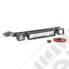 Light Bar Kit, Hood Mounted, Black, 2 Cube/13.5 Light Bar; 97-06 TJ
