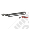 Light Bar Kit, Hood Mounted, 20 Inch LED Light Bar; 97-06 Wrangler TJ