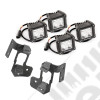 Light Kit, A-Pillar Mounted, Dual Beam, Square; 07-18 Wrangler JK