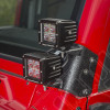 Light Kit, Dual A-Pillar, 3 Inch, Square 97-06 Jeep Wrangler TJ/LJ