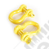 D-Ring Shackle Kit, 7/8 inch, Yellow, Pair