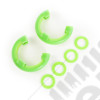 D-Ring Shackle Isolator Kit, Green Pair, 3/4 inch