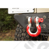 D-Ring Shackle Isolator Kit, Red Pair, 7/8 inch