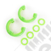D-Ring Isolator Kit, Green Pair, 7/8 inch