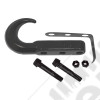 Tow Hook, Front, Black; 42-02 Jeep CJ/Wrangler YJ/TJ
