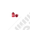 Bouchon de valve de pneu (5 pièces en aluminium rouge) - 00804314297220