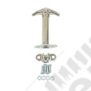 Hood Catch, Chrome; 41-95 Jeep CJ/Wrangler YJ