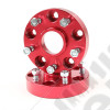 Wheel Spacer Kit, 1.25 Inch, Red, 5x5; 99-04 Jeep Grand Cherokee WJ