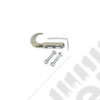 Tow Hook, Front, Chrome; 42-06 Jeep CJ/Wrangler YJ/TJ