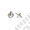 Windshield Knob Kit, Interior, Chrome; 76-86 Jeep CJ