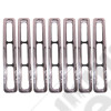 Grille Insert Kit, Chrome; 87-95 Jeep Wrangler YJ