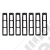 Grille Insert Kit, Black; 97-06 Jeep Wrangler TJ