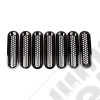 Kit de 7 inserts noir perforés pour calandre d'origine Jeep Wrangler JK