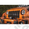 Kit de 7 inserts noir perforés pour calandre d'origine Jeep Wrangler JK