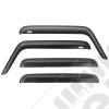 Window Visor Kit, Carbon Fiber Finish; 07-18 Jeep Wrangler JK, 4 Door
