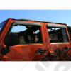 Window Visor Kit, Matte Black; 07-18 Jeep Wrangler JK, 4 Door