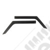 Window Visors, Matte Black; 18-19 Jeep Wrangler JL 2-Dr