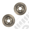 Brake Rotor Kit, Front, Drilled and Slotted; 07-18 Wrangler JK/JKU