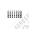 Grille Insert, Billet Style, Black; 97-06 Jeep Wrangler TJ