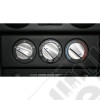Dash Knob Kit, Climate Control, Aluminum, Blue; 07-10 Jeep Wrangler JK