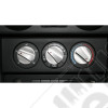 Dash Knob Kit, Climate Control, Aluminum, Red; 07-10 Jeep Wrangler JK