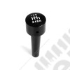 Transmission Shift Knob, Manual, Billet Aluminum, Black; 07-10 Jeep JK