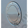 Gas Cap Door, Non-Locking, Polished Aluminum; 97-06 Jeep Wrangler TJ